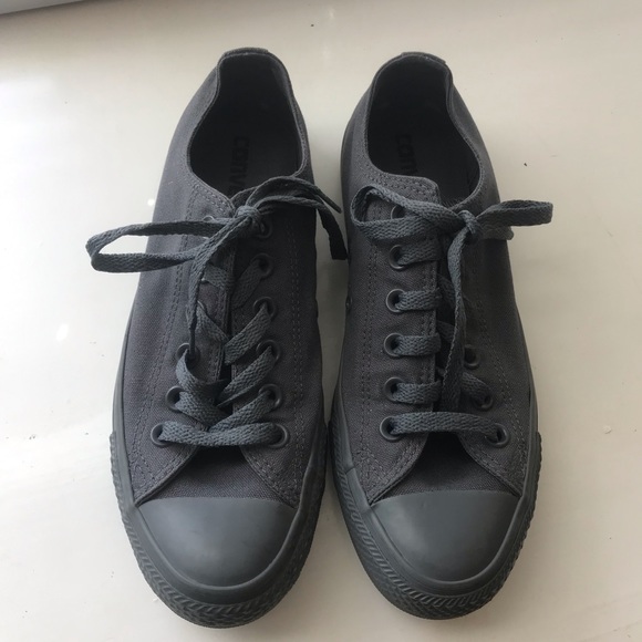 Converse Shoes Converse Gray Tennis Shoes Poshmark